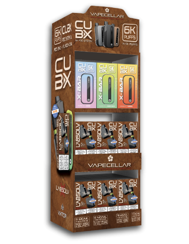 DISPLAY SMALL PACK - CUBX VAPECELLAR